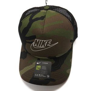 nike camo trucker cap
